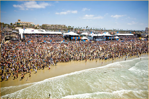 US Open of Surfing in Huntington Beach