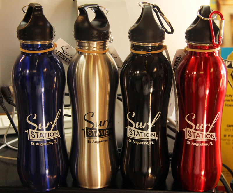 surf station stainless steel water bottles