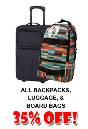 12.20.12 Backpacks Luggage Sales!